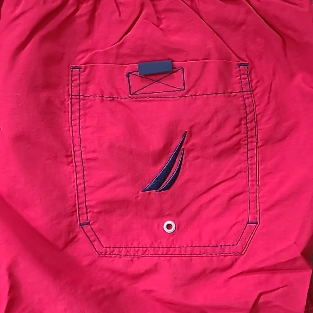 Nautica Red Swim‎ Trunks size large
